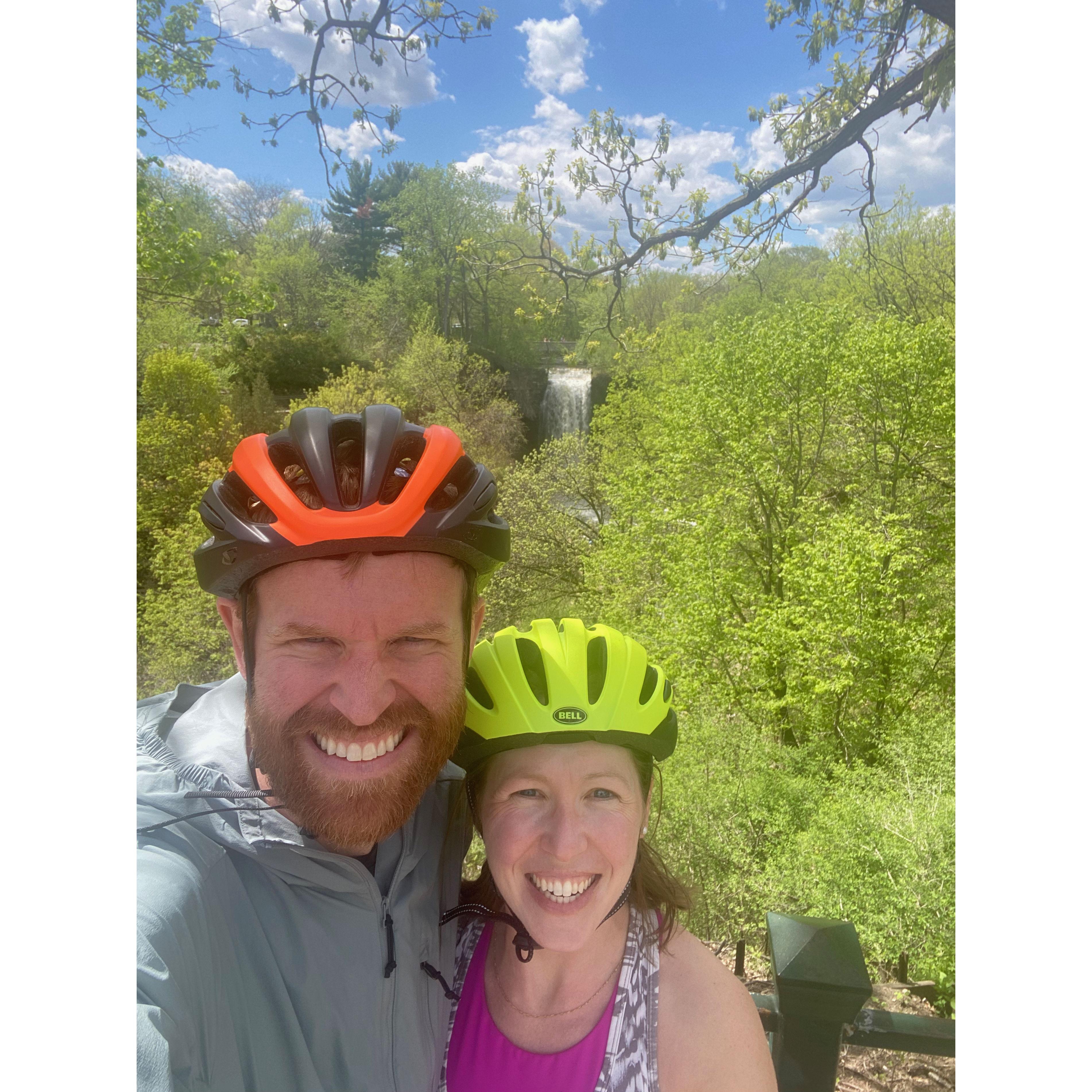 An afternoon bike ride to Minnehaha Falls.