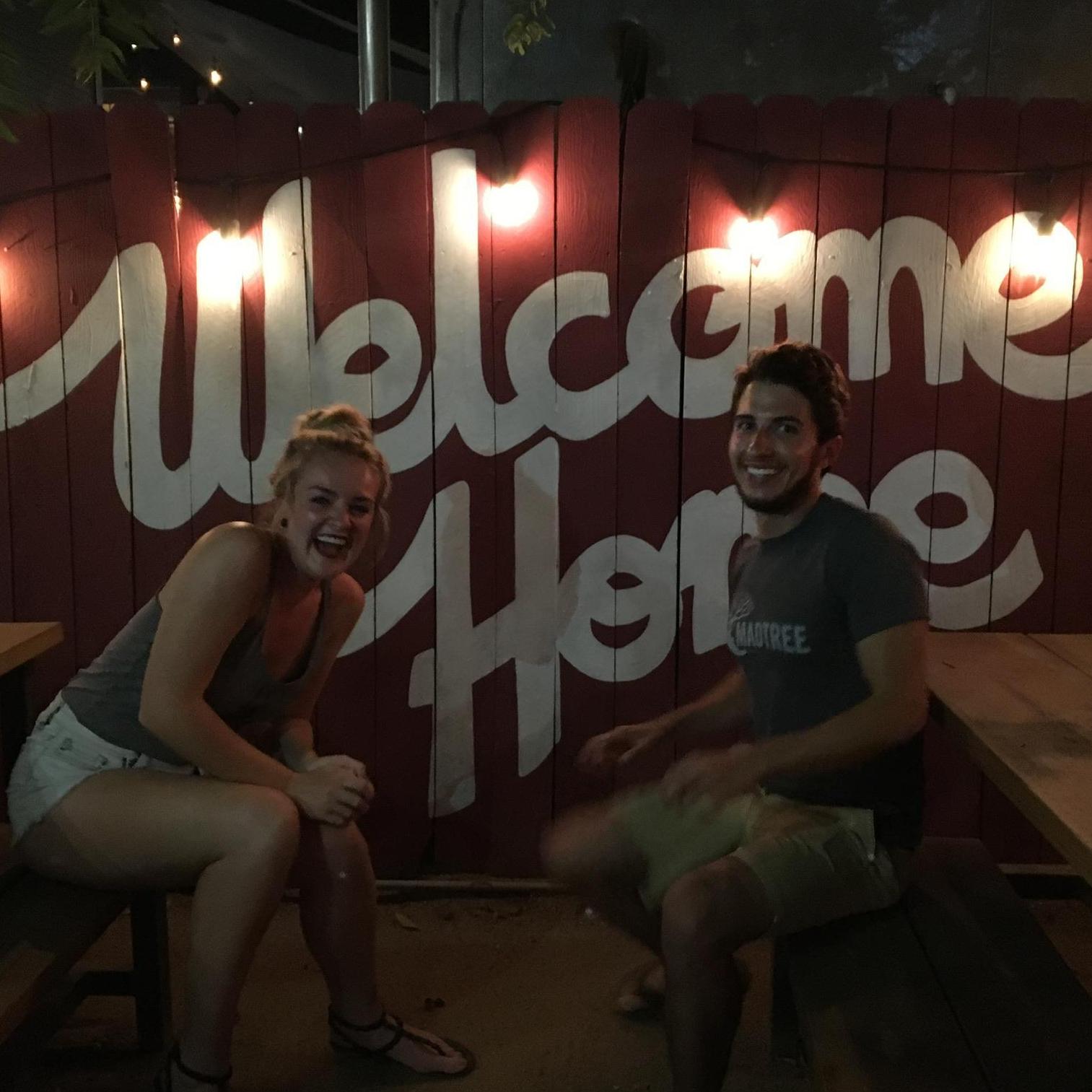 First trip to Austin together to visit with Lou and Stu.