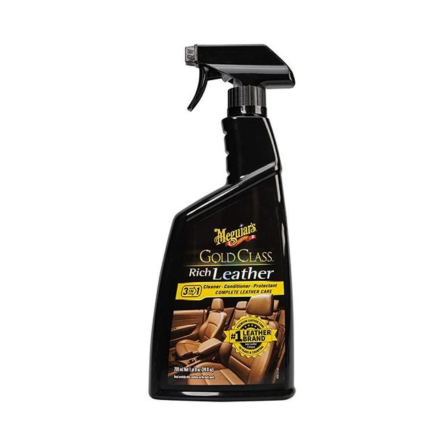 Meguiar's G10924SP Gold Class Rich Leather Cleaner and Conditioning Spray, 24 Fluid Ounces, Black