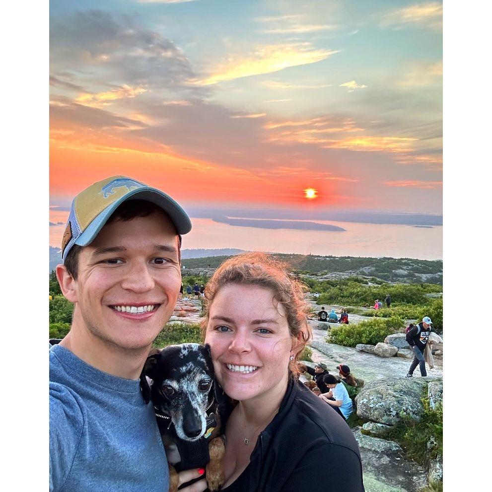 July 2023: Sunrise on Cadillac Mountain, Acadia National Park, ME