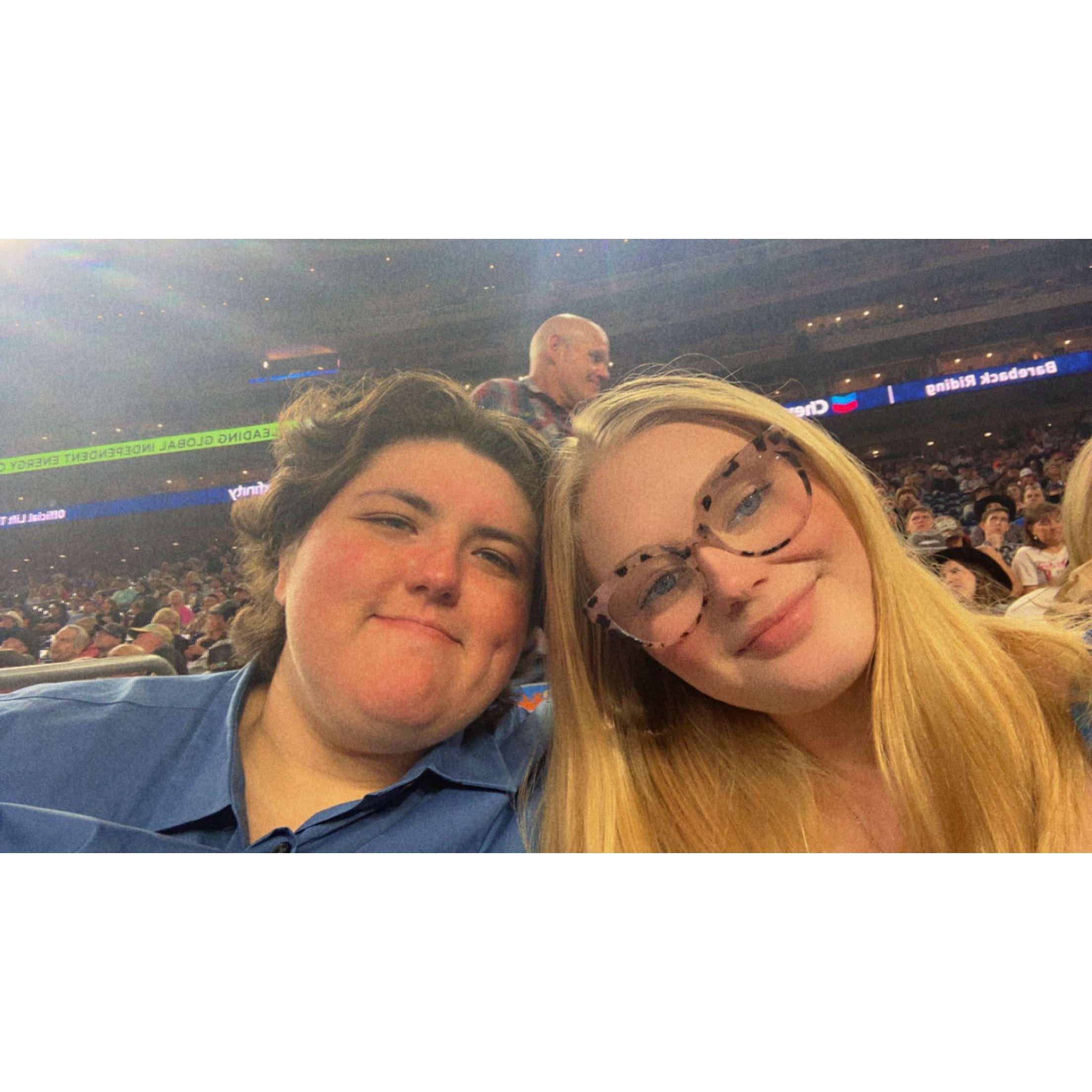 Our first rodeo together seeing Jelly Roll!