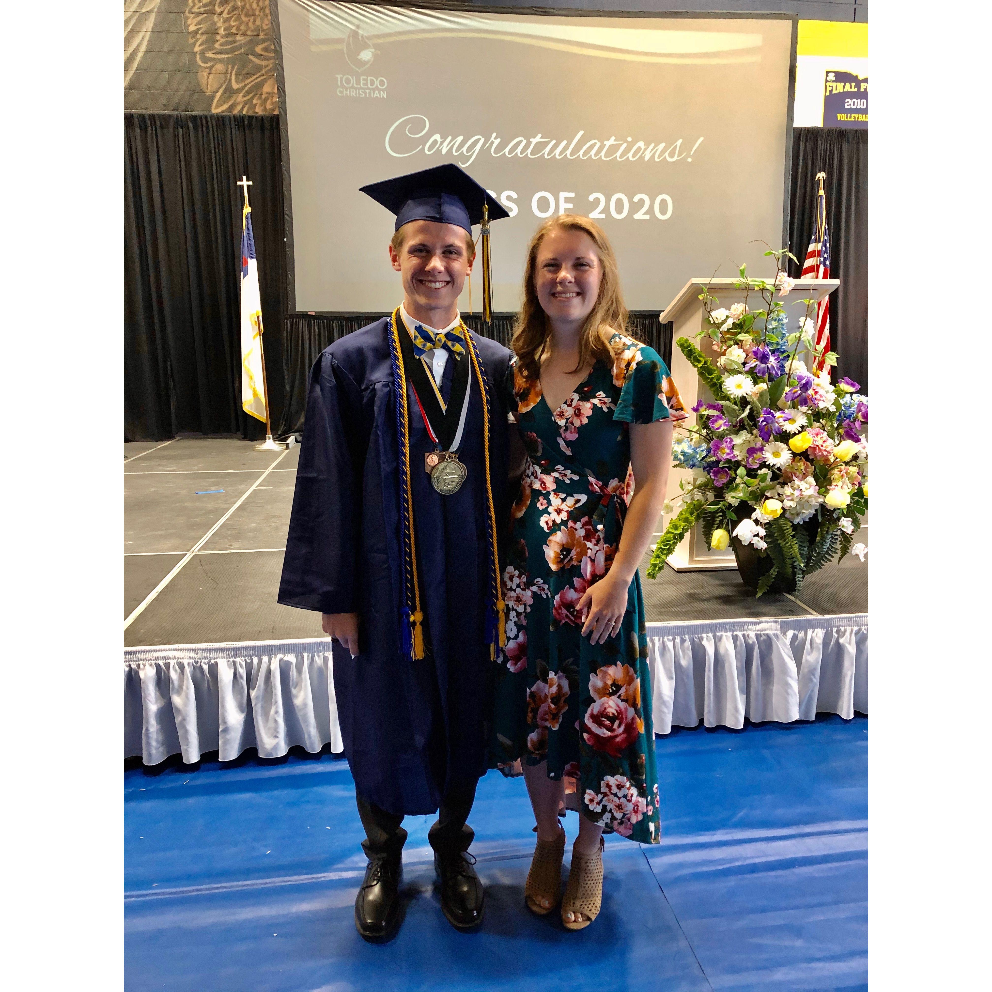 June 20, 2020 - Mark's graduation.