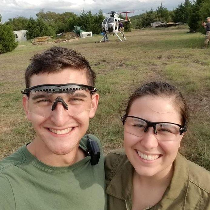 First time together in a Helicopter- 2018