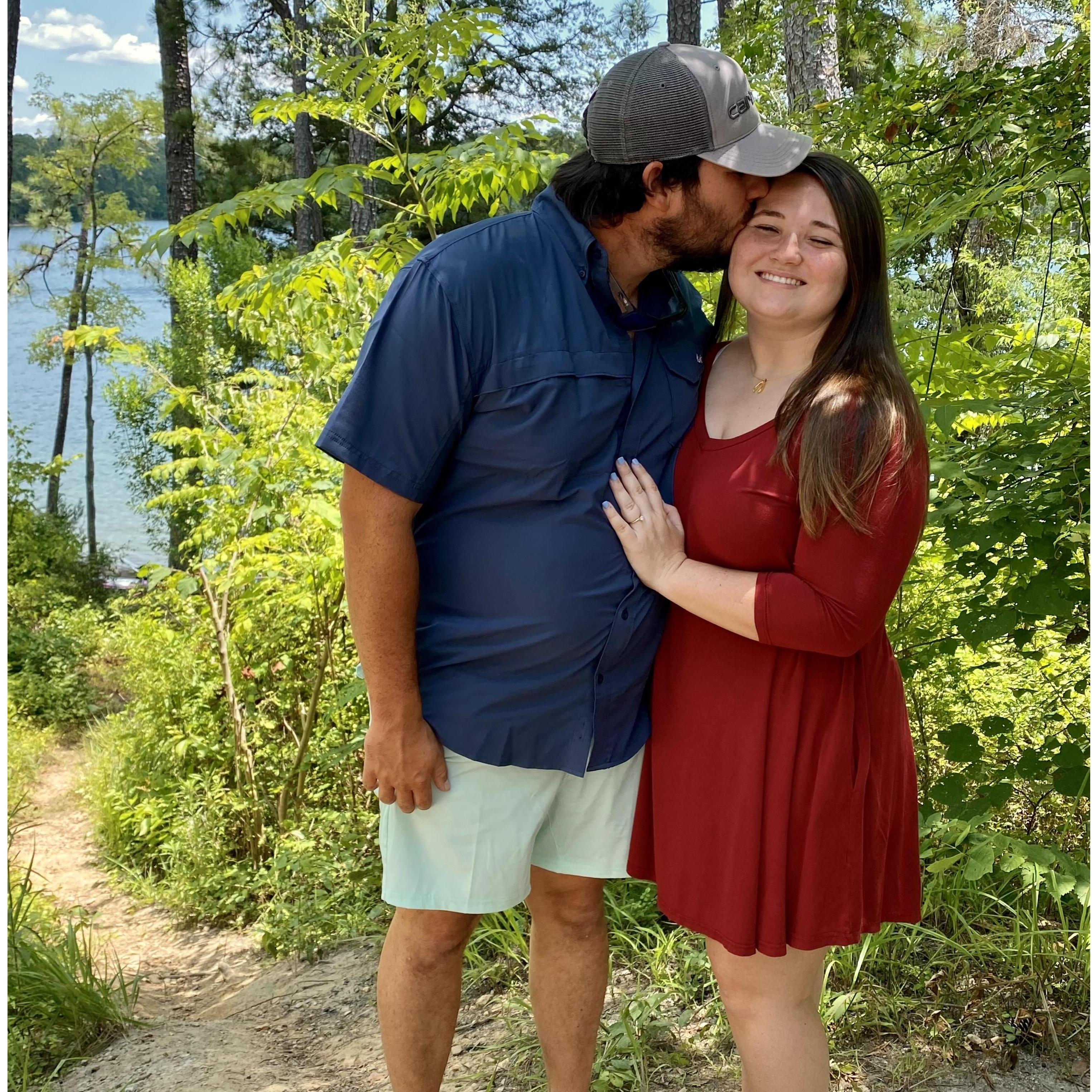 This was taken the day after we got engaged.