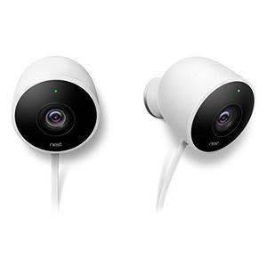 Nest Cam Outdoor Security Camera 2 pack, Works with Amazon Alexa