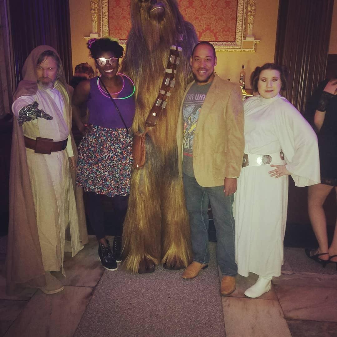 Just hanging out with our favorites from Star Wars!