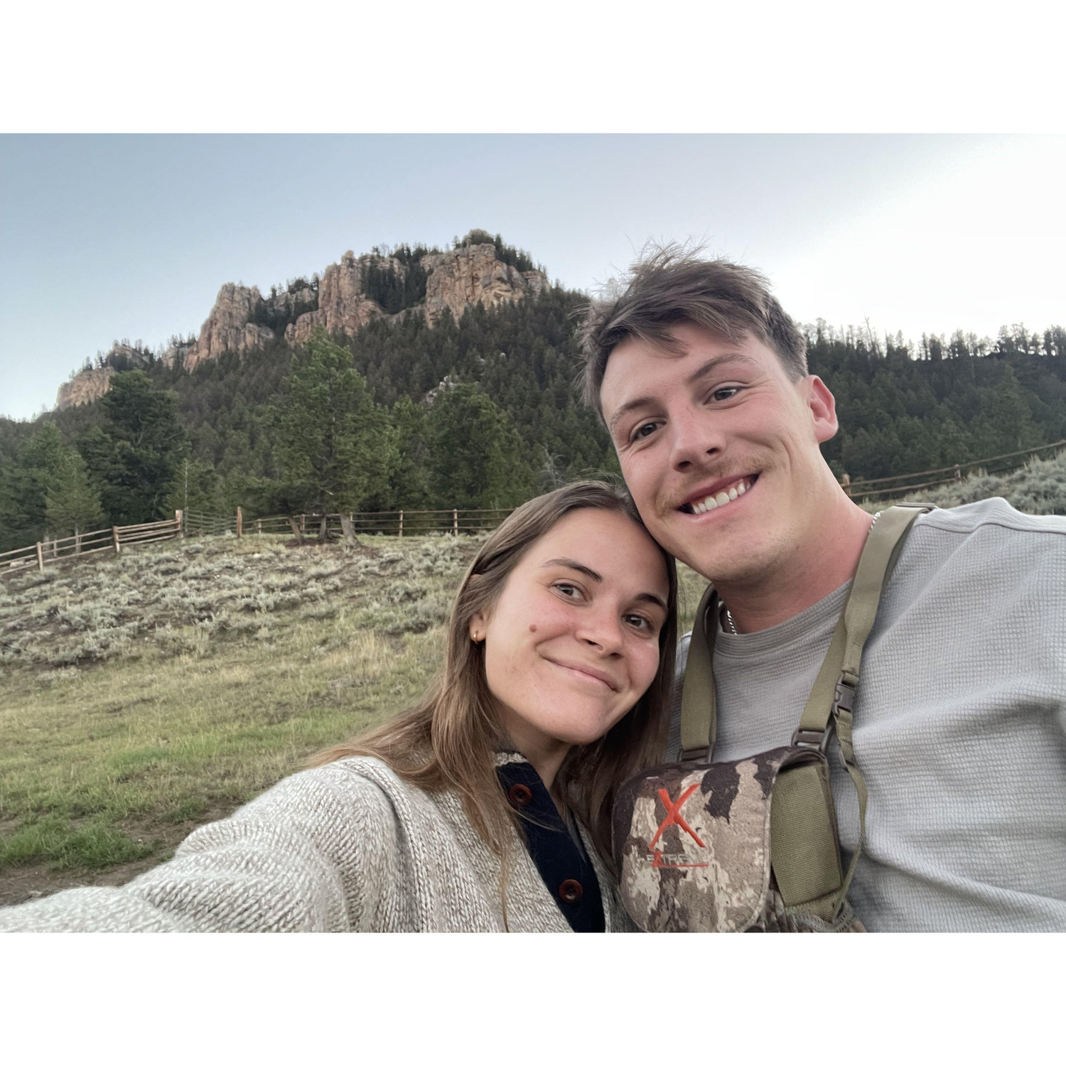 Exploring the ranch in Wyoming the night before we got engaged!