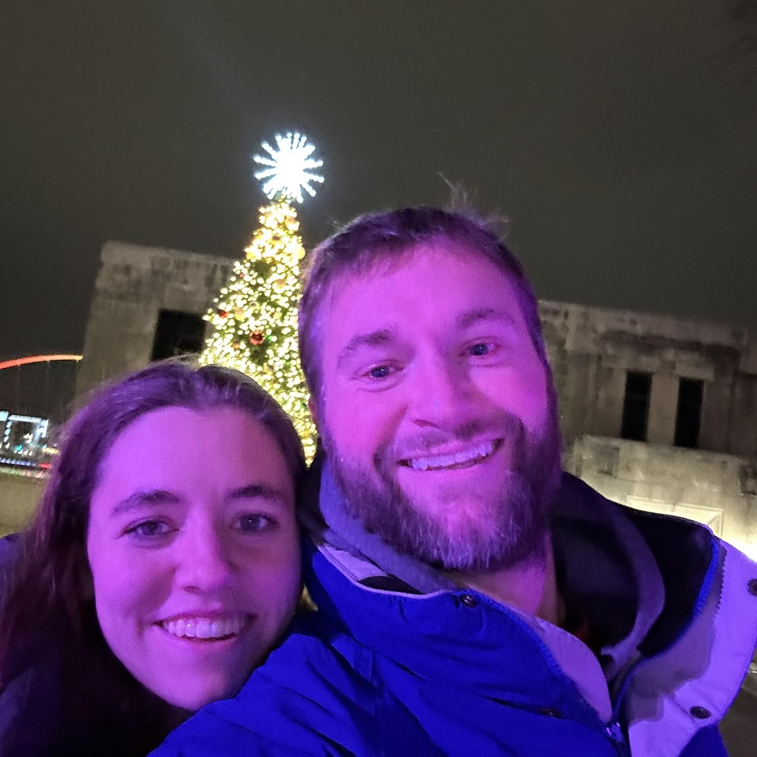 Ice skating! She didn't stop smiling the entire time, especially as I slipped all over the place. Such a great workout trying not to fall.