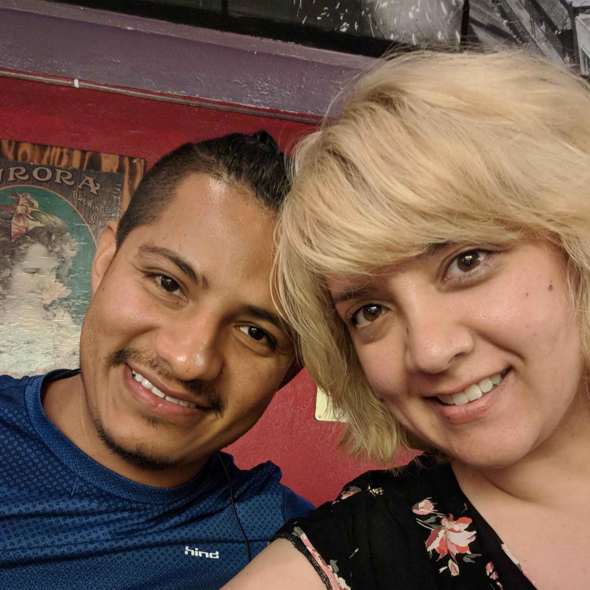 A blonde and man-bun phase.  Pierogie bar in the Mission (not to be confused with our road trip to see missions)