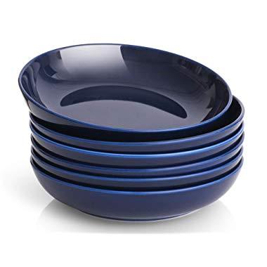 Sesam Pasta Bowls, 36 Oz Large Ceramic Salad Bowls, 8 Inch Soup Bowl Set Of  4, Microwave & Dishwasher Safe Serving Bowl