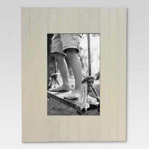 Linear Grooved Wood Frame 4X6 Sour Cream - Threshold™