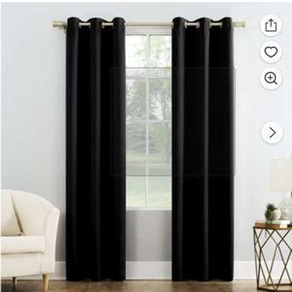 Mainstays Blackout Grommet Single Curtain Panel