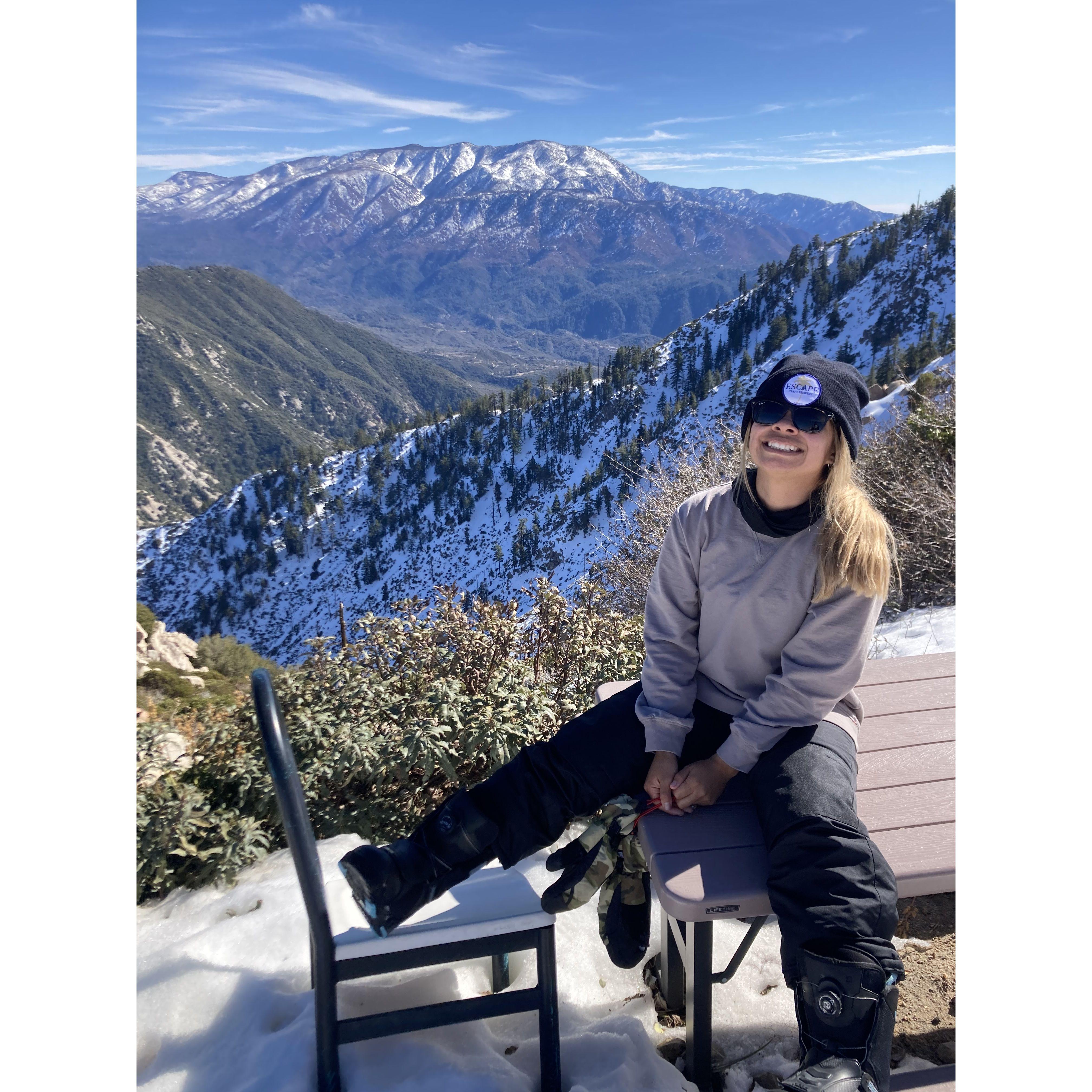 Falls 1000 times snowboarding