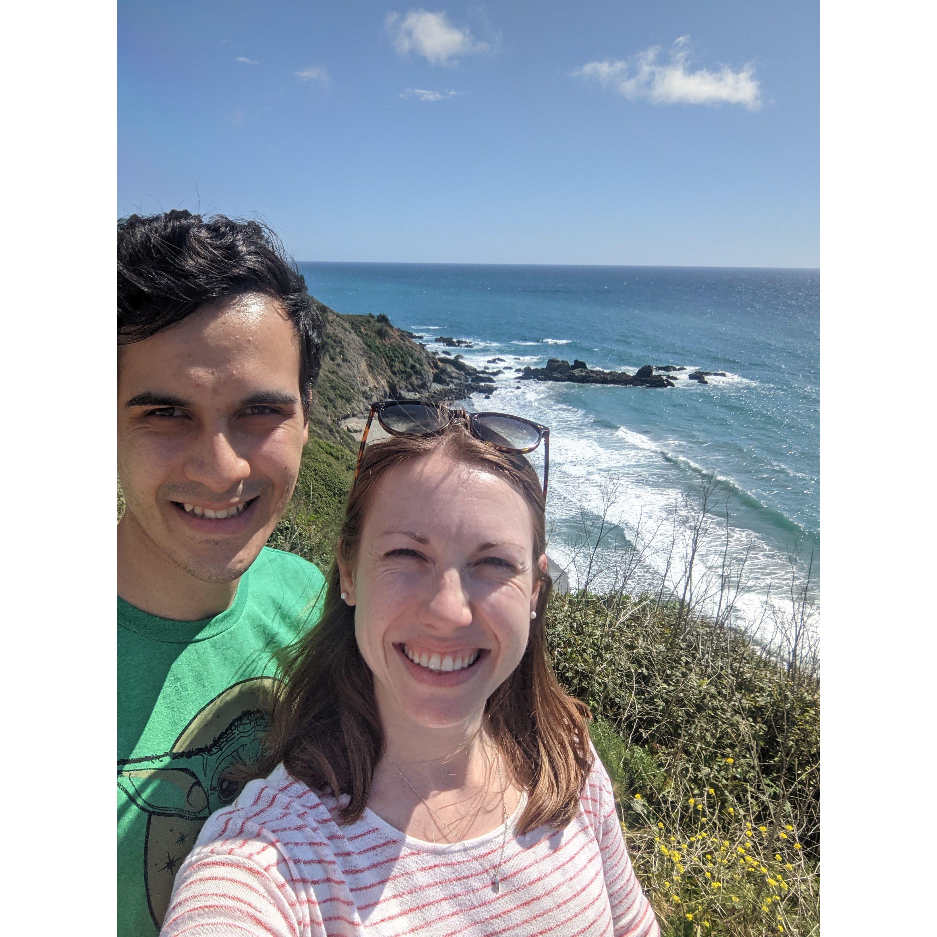 Anjali took Jonathan the long way back from SF to LA, to explore the West Coast via the Pacific Coast Highway (PCH) (April 2021)