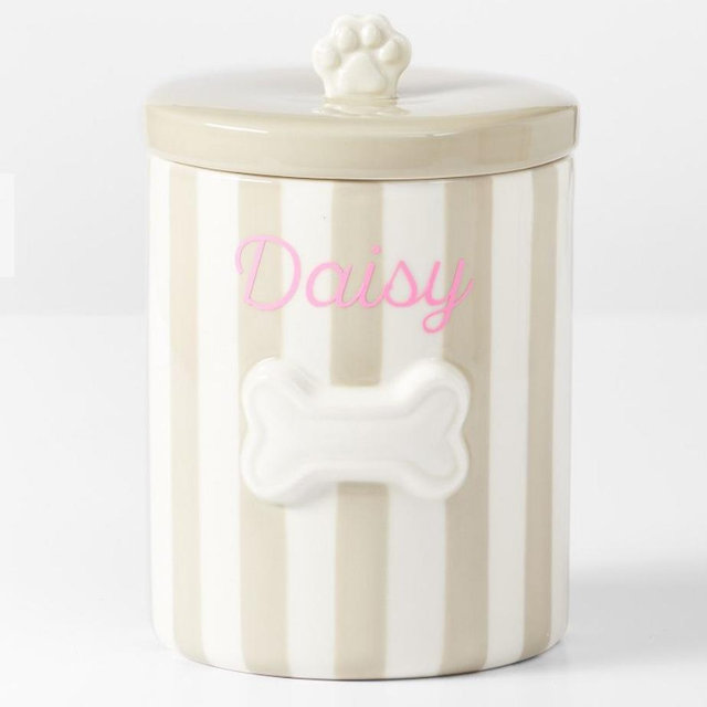Ceramic Dog Treat Jar