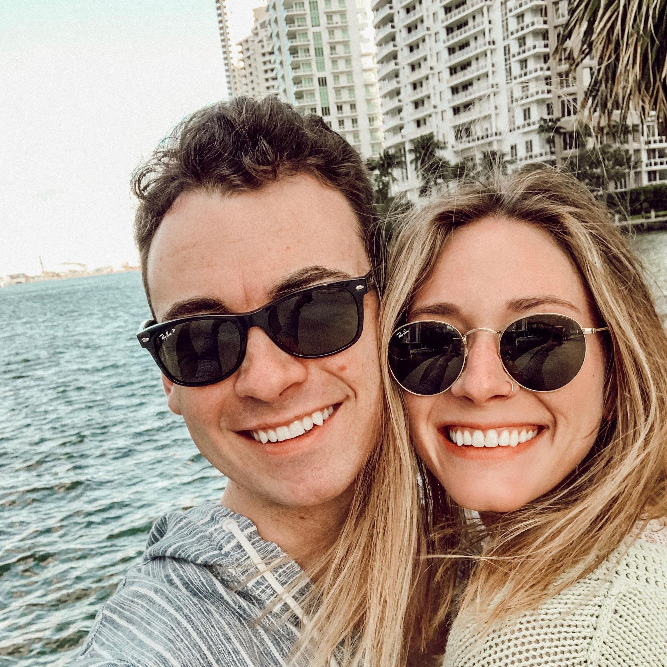Our first trip together to Miami to meet Corbins Uncle Caio!