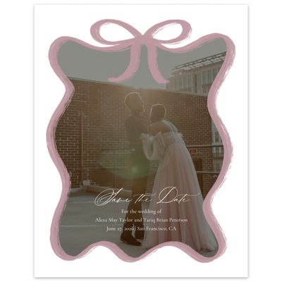 Dusty Rose, Pink Wedding Digital Save the Date - Chausey Photo