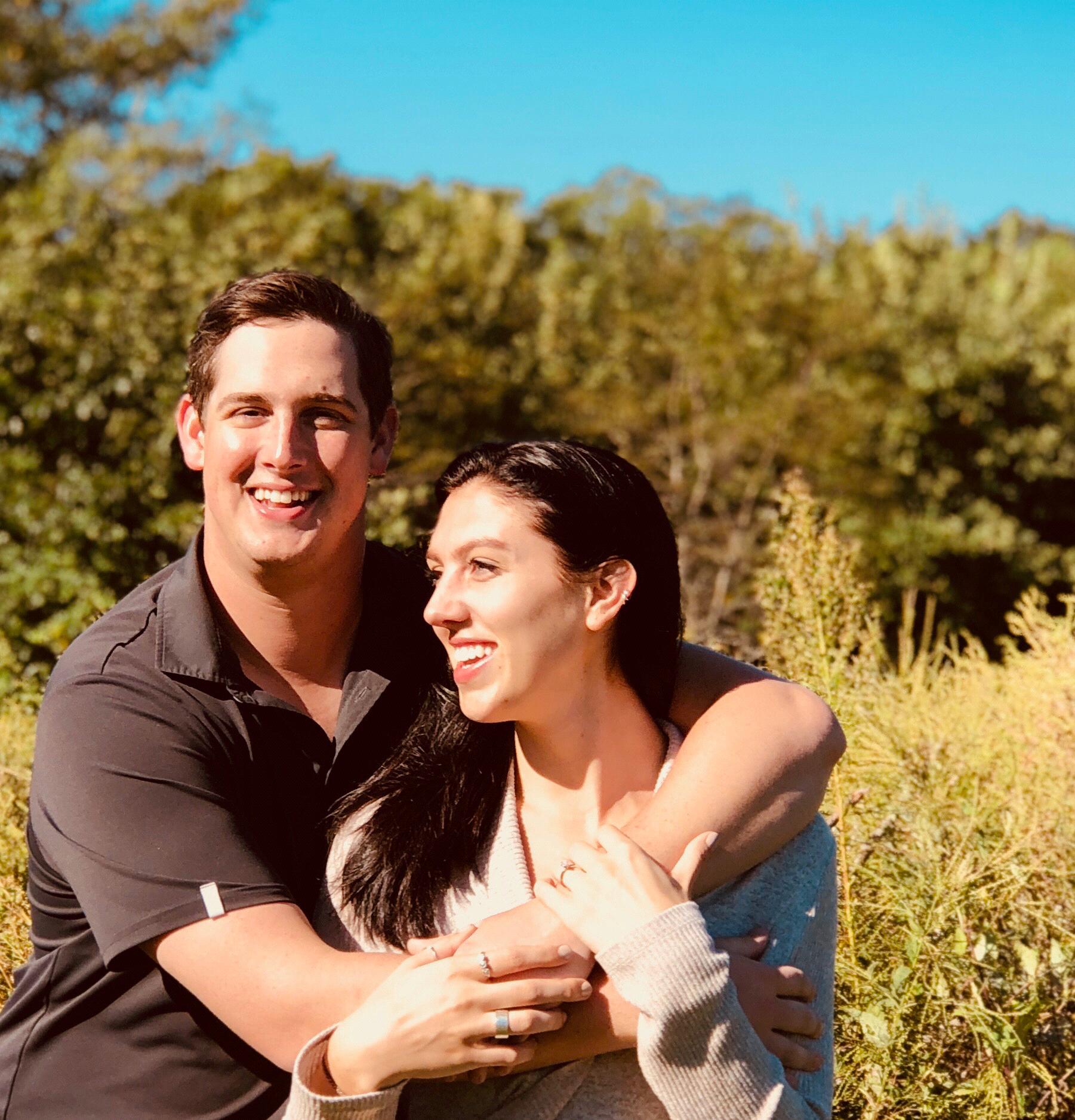 A quick photoshoot the day after the proposal in the spot where it happened