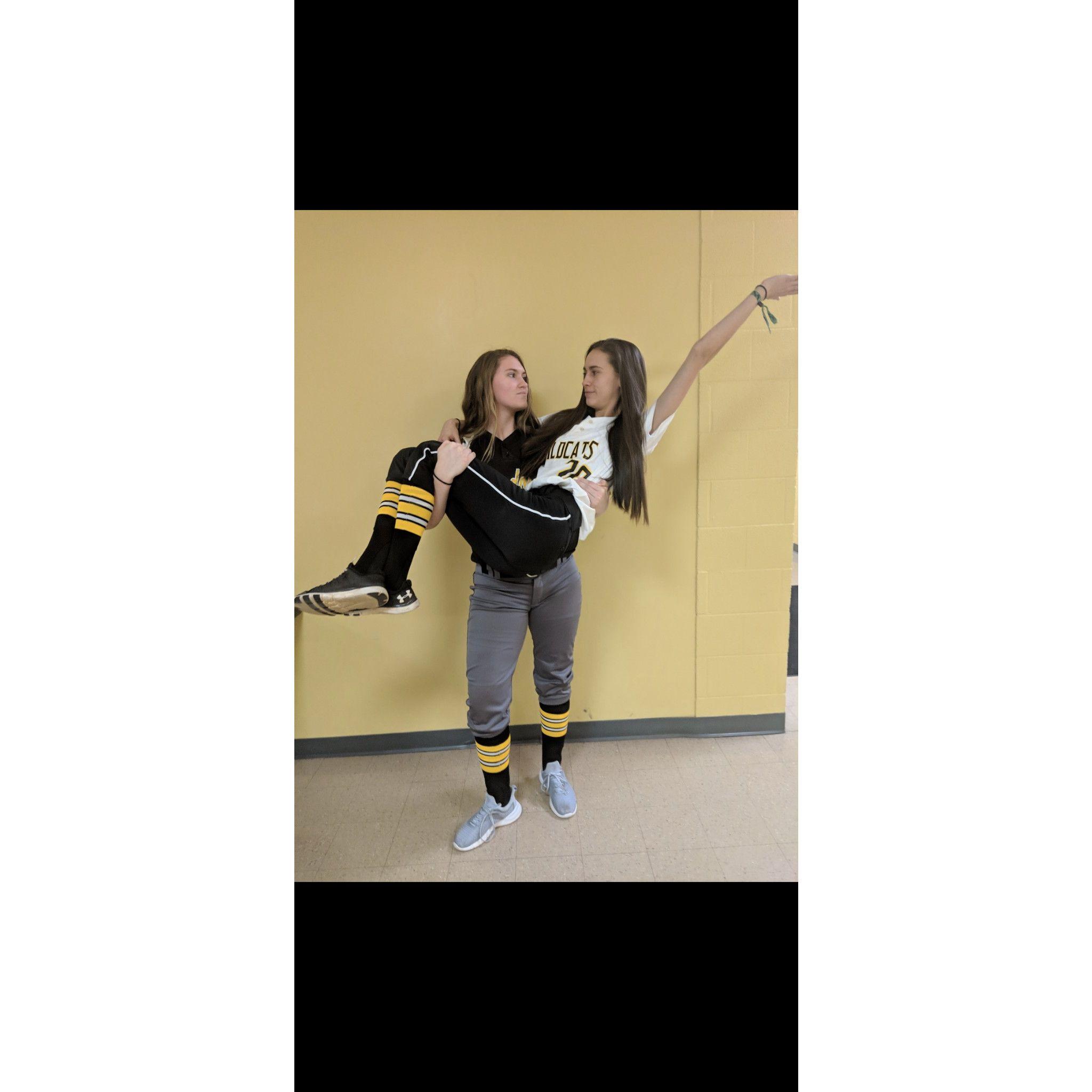 Our favorite picture of us in school together...