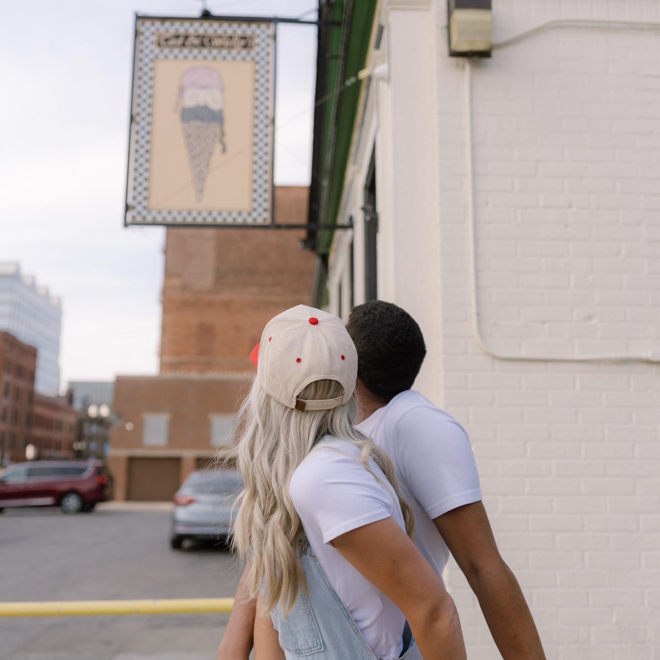 Looking back to see how far we’ve come since our first date here last July!