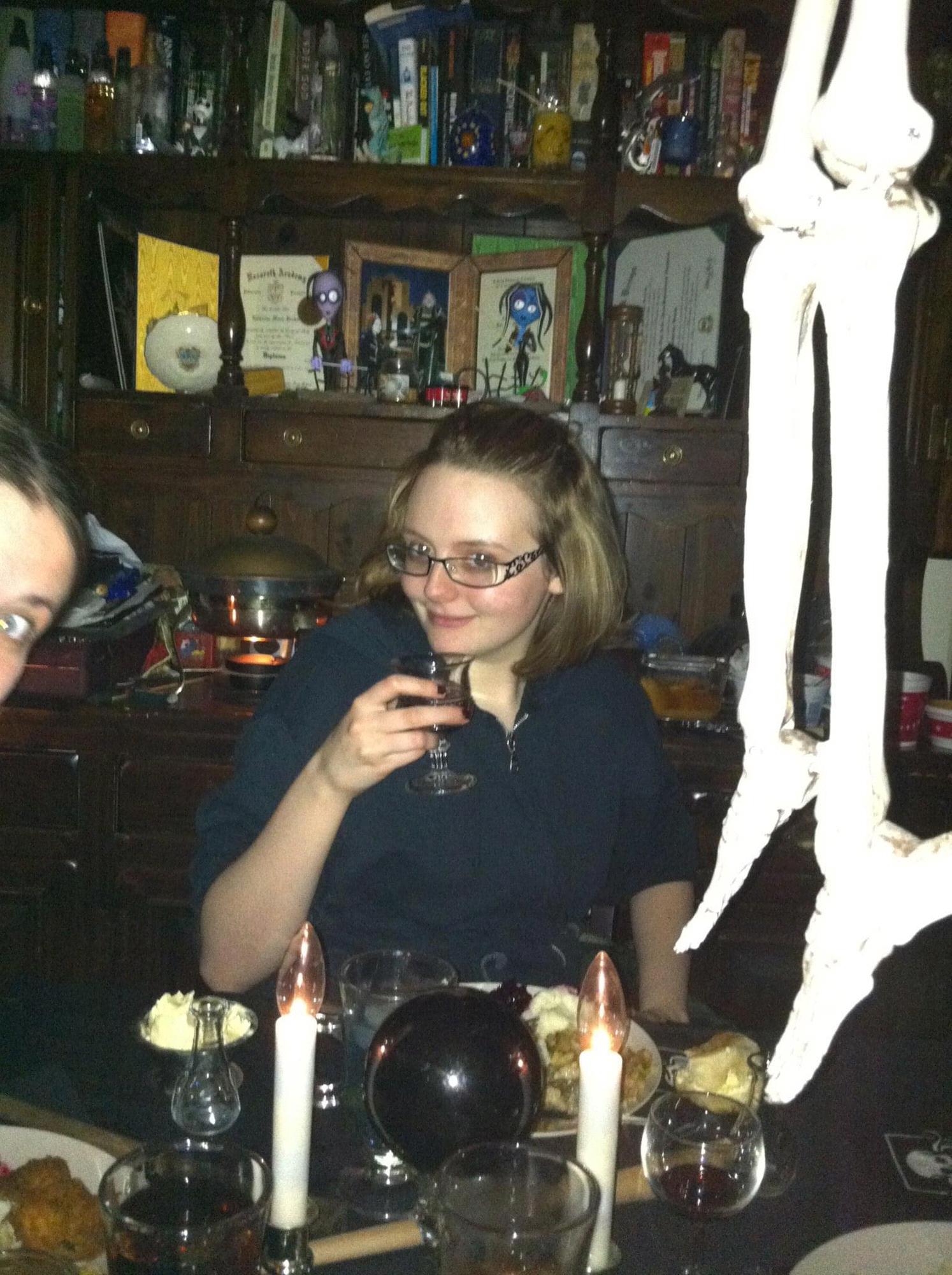 Julia, at Death Eater Thanksgiving