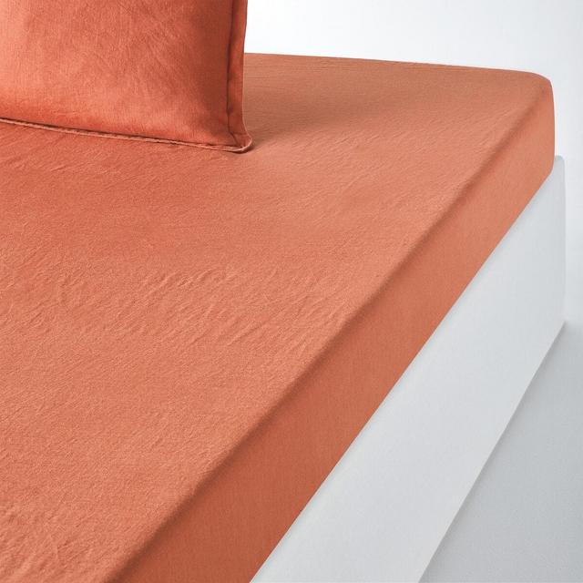 Drap housse lin lavé matelas épais, Linot - LA REDOUTE INTERIEURS