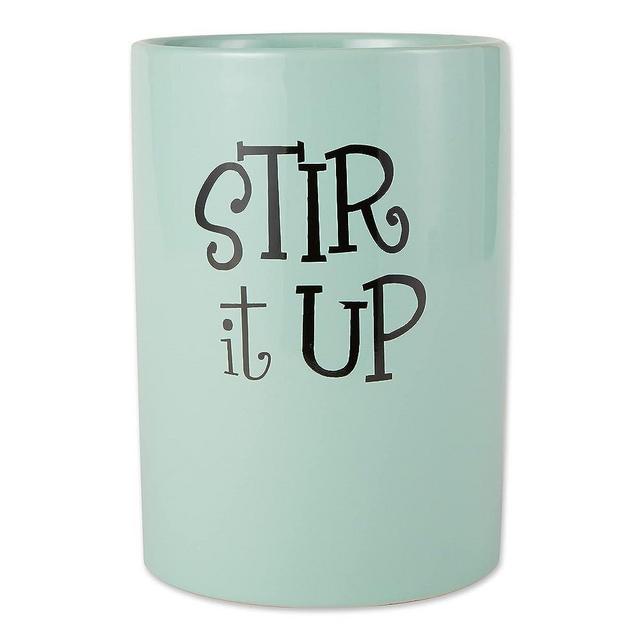 DII Kitchen Accessories Retro Collection, Ceramics, Utensil Holder, Aqua