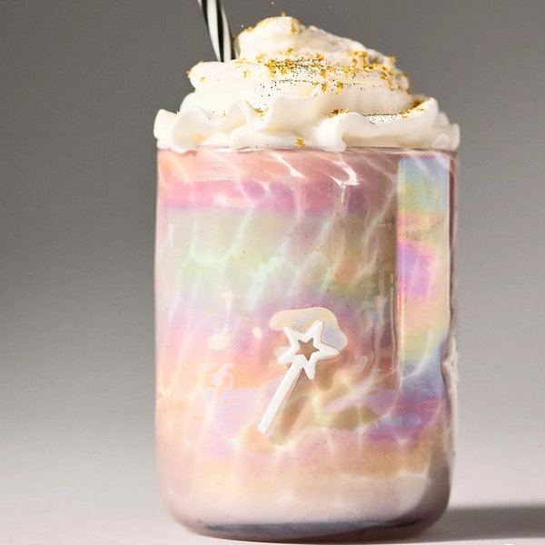 Mystic Confetti Icon Juice Glass - Luster Wand