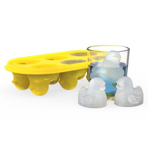 True Zoo 3328 Silicone Ice Cube Tray, Quack the Ice Tray, Yellow, Set of 1