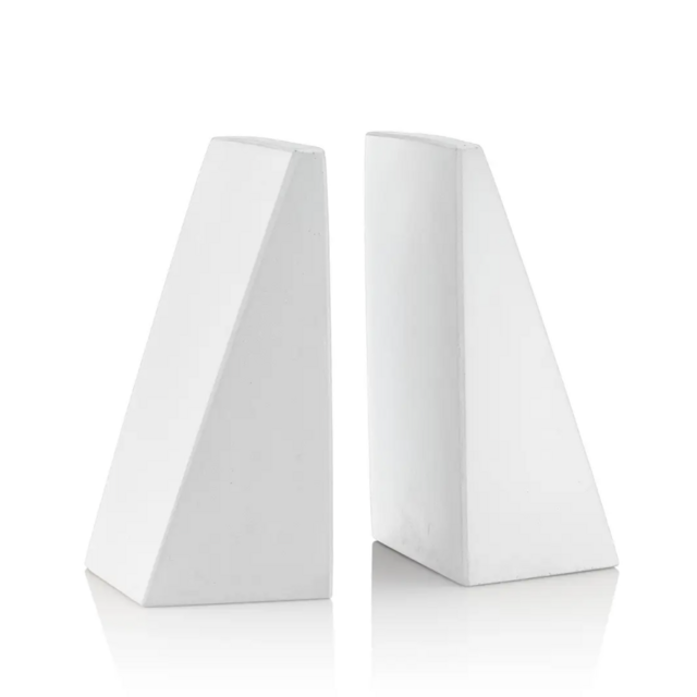 Angular Bookends (White, Gray, and Charcoal)