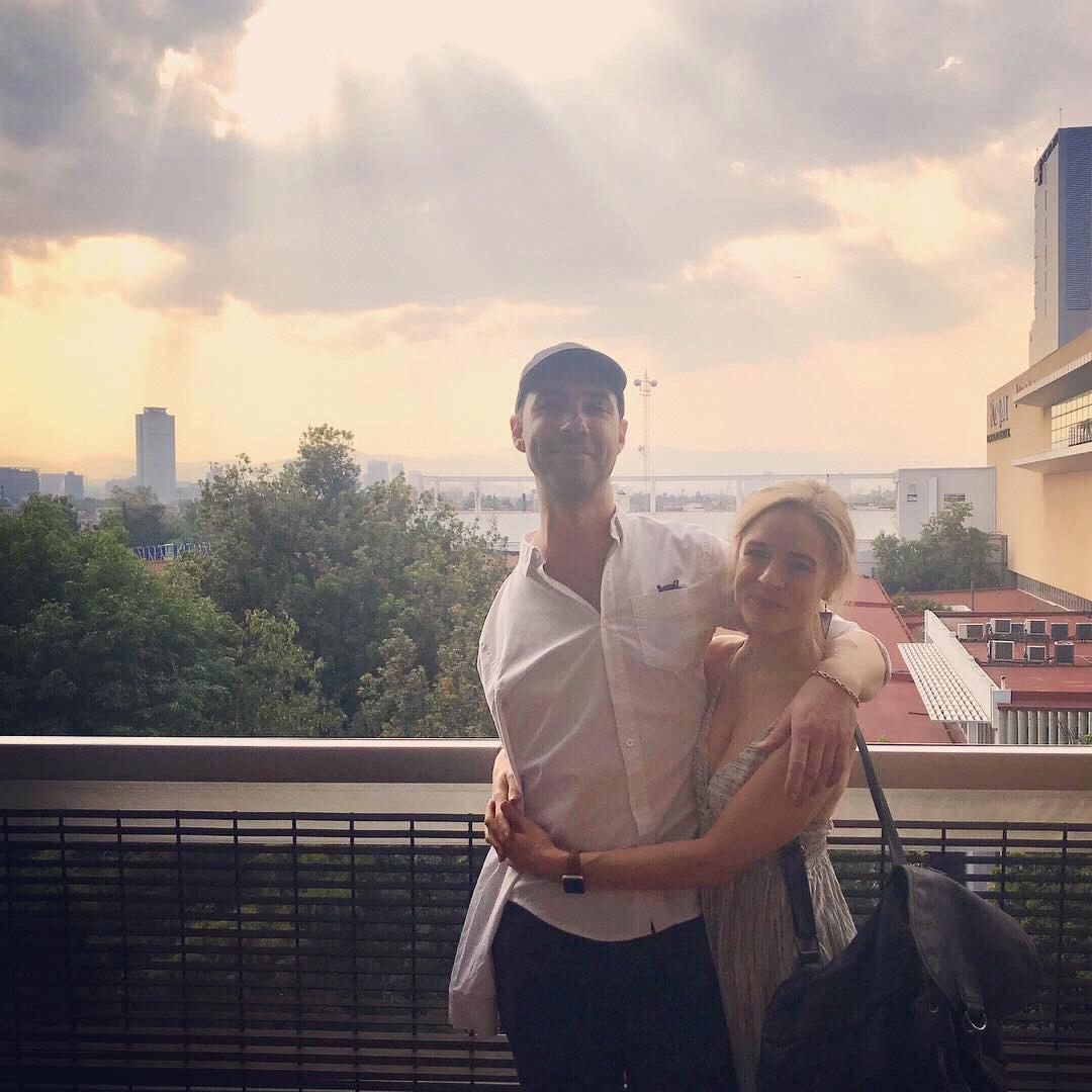 The heavens opened up to us on a balcony of Biblioteca Vasconcelos in Mexico City