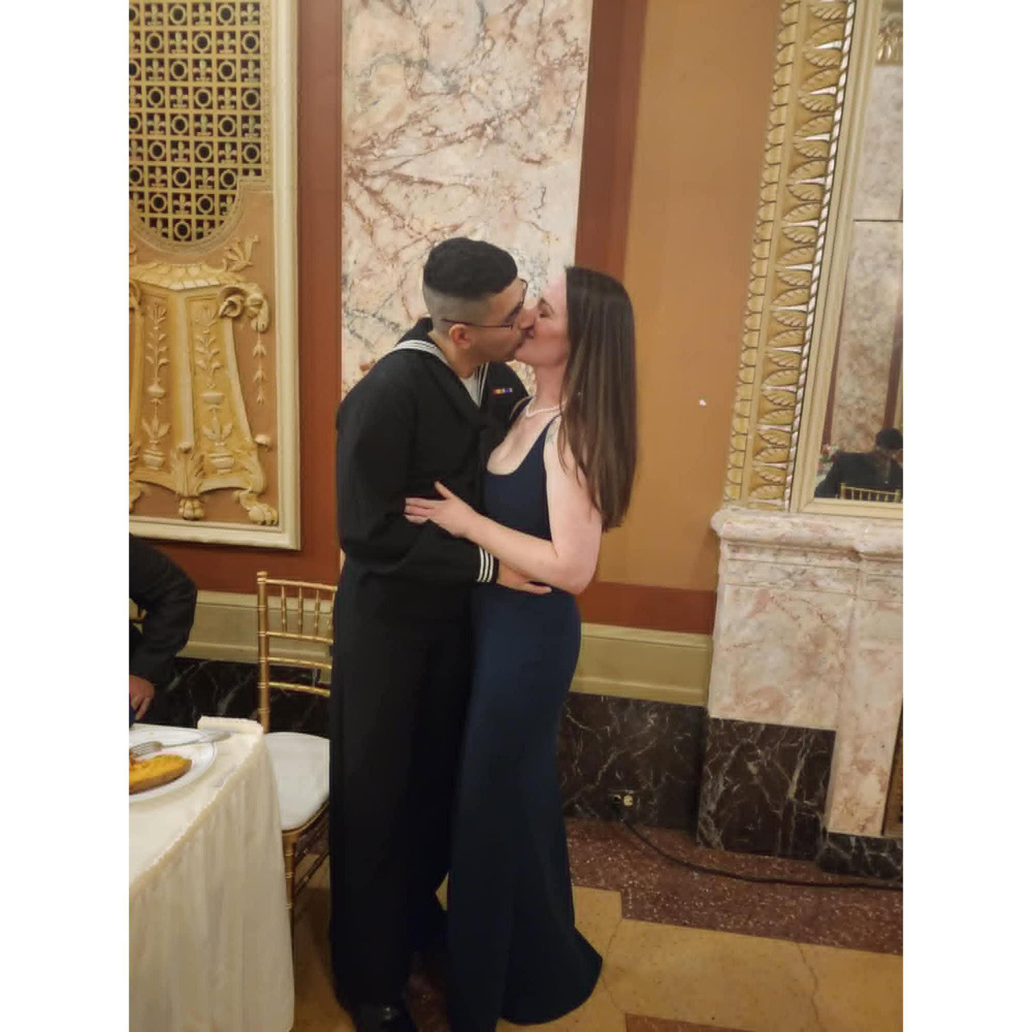 At the wedding of Julian's brother Jon and his beautiful wife, Kristen