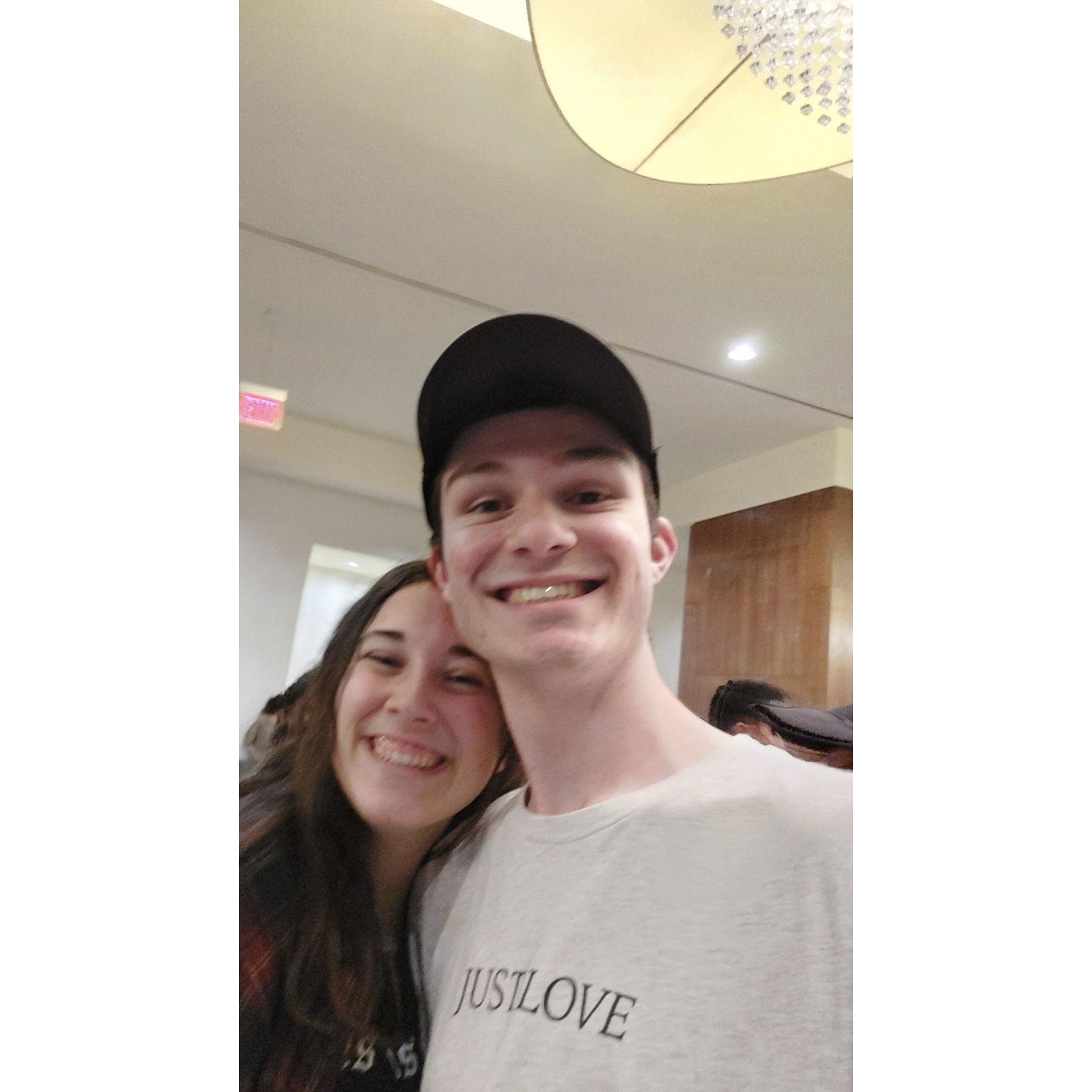 A blurry concert picture to remember our first concert together.