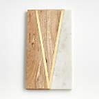 "V" Monogrammed Serving Board