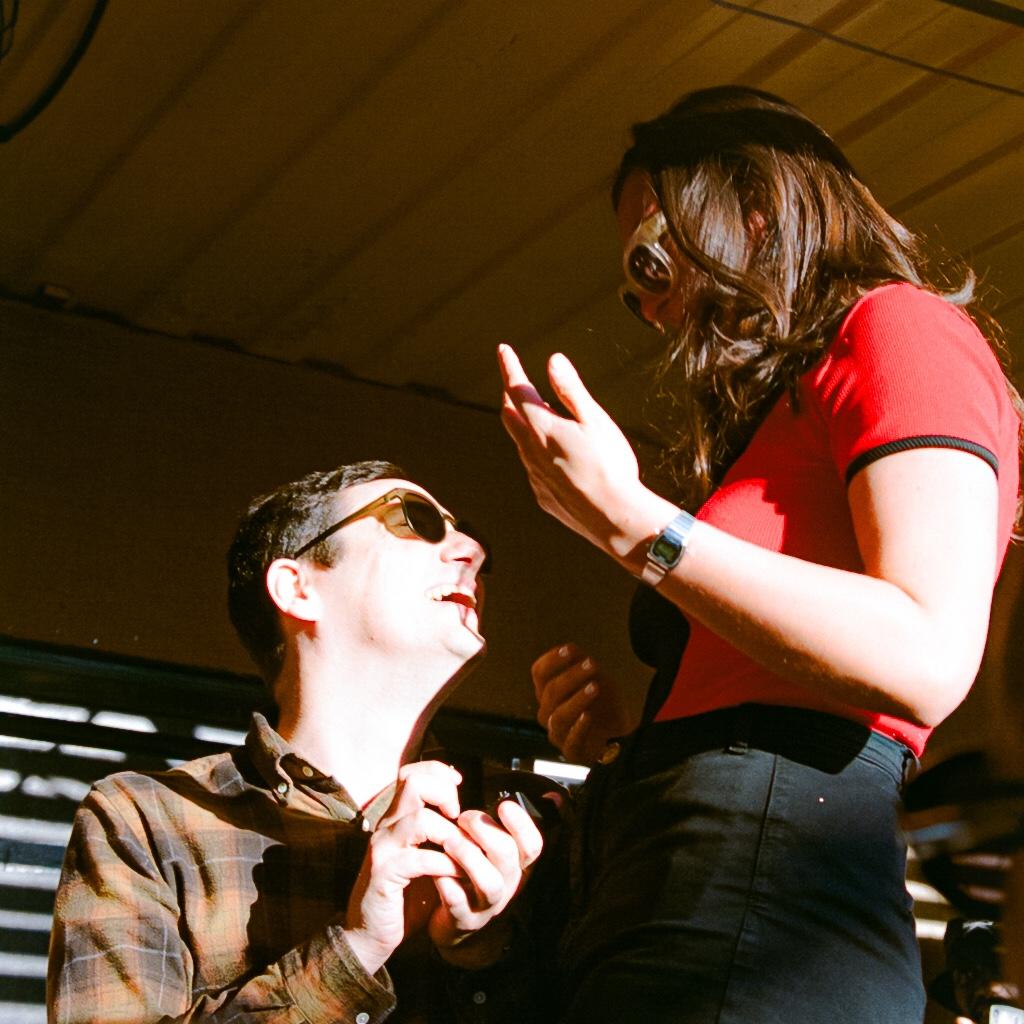 The proposal in London at Shanti Celeste’s DJ set, May 17th