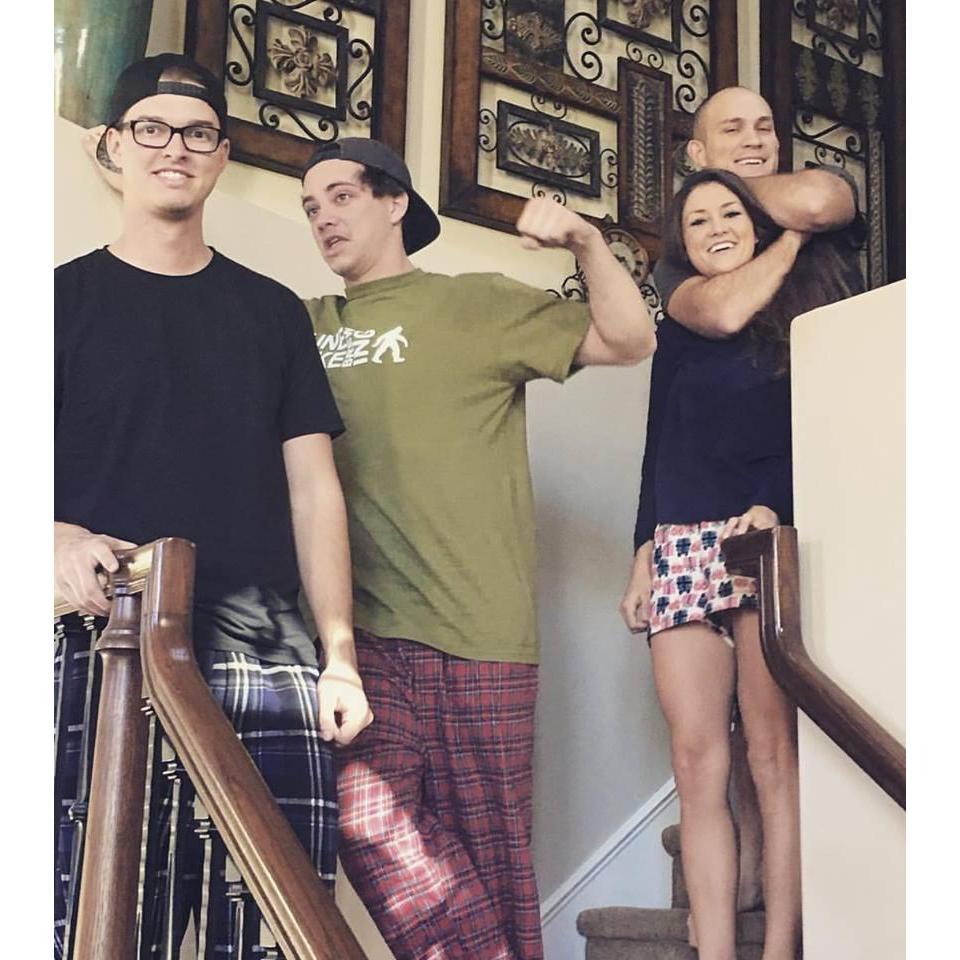 Goofing around with the Morris Brothers!