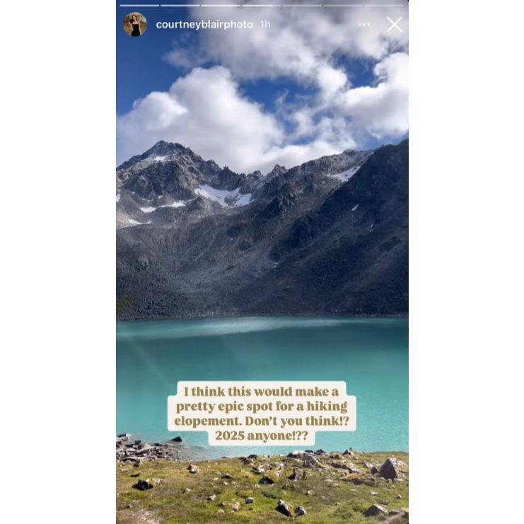 The photo our Photographer posted to Instagram that led us to chose the hike we are doing.