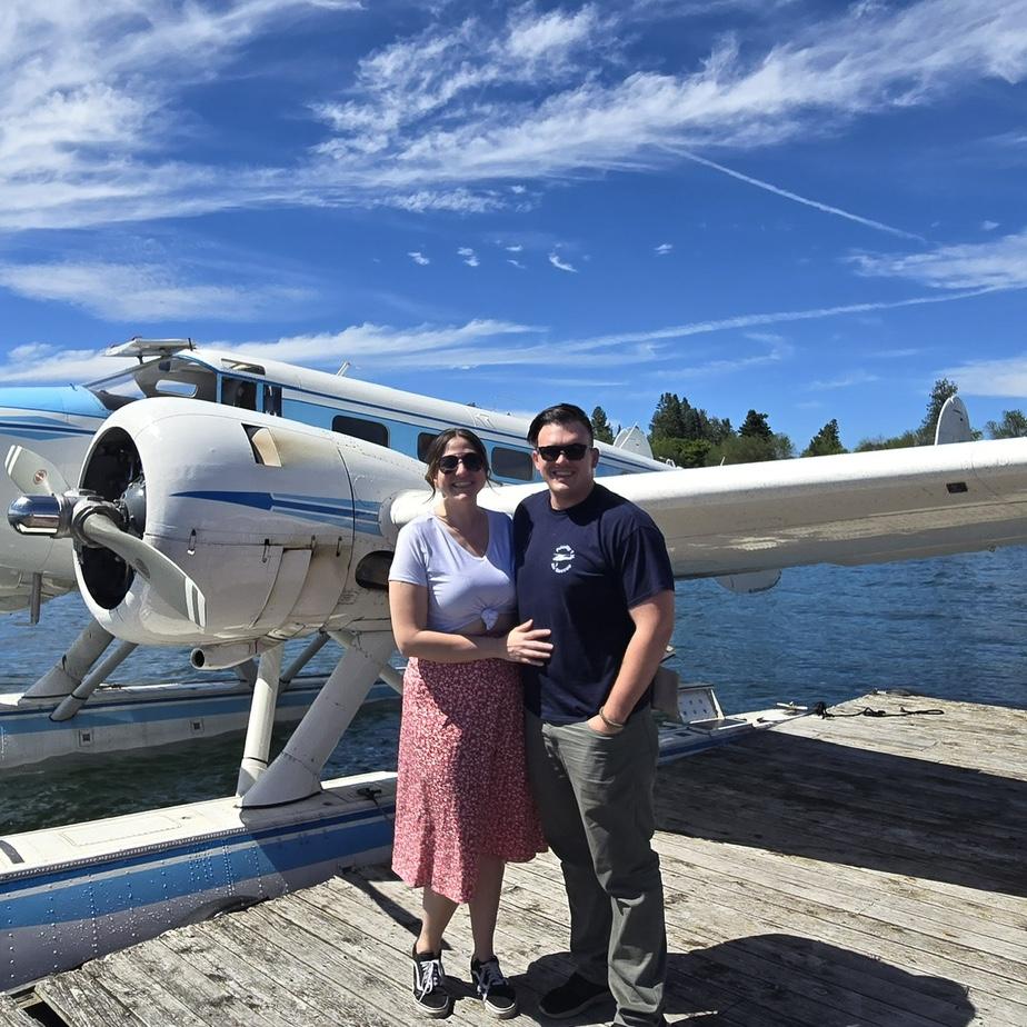 Our first float plane ride!