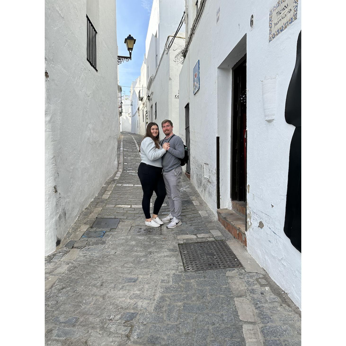 The white villages in Spain were so beautiful.. except for us almost being left behind by our tour!