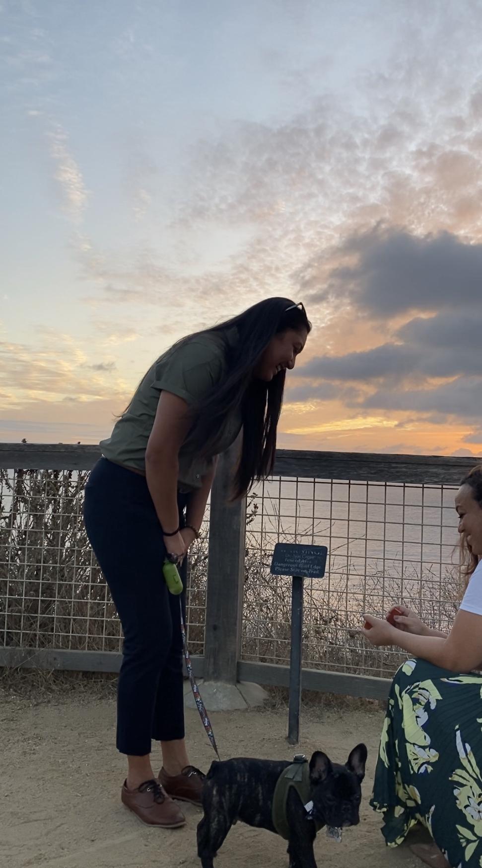 Somaly popping the question.