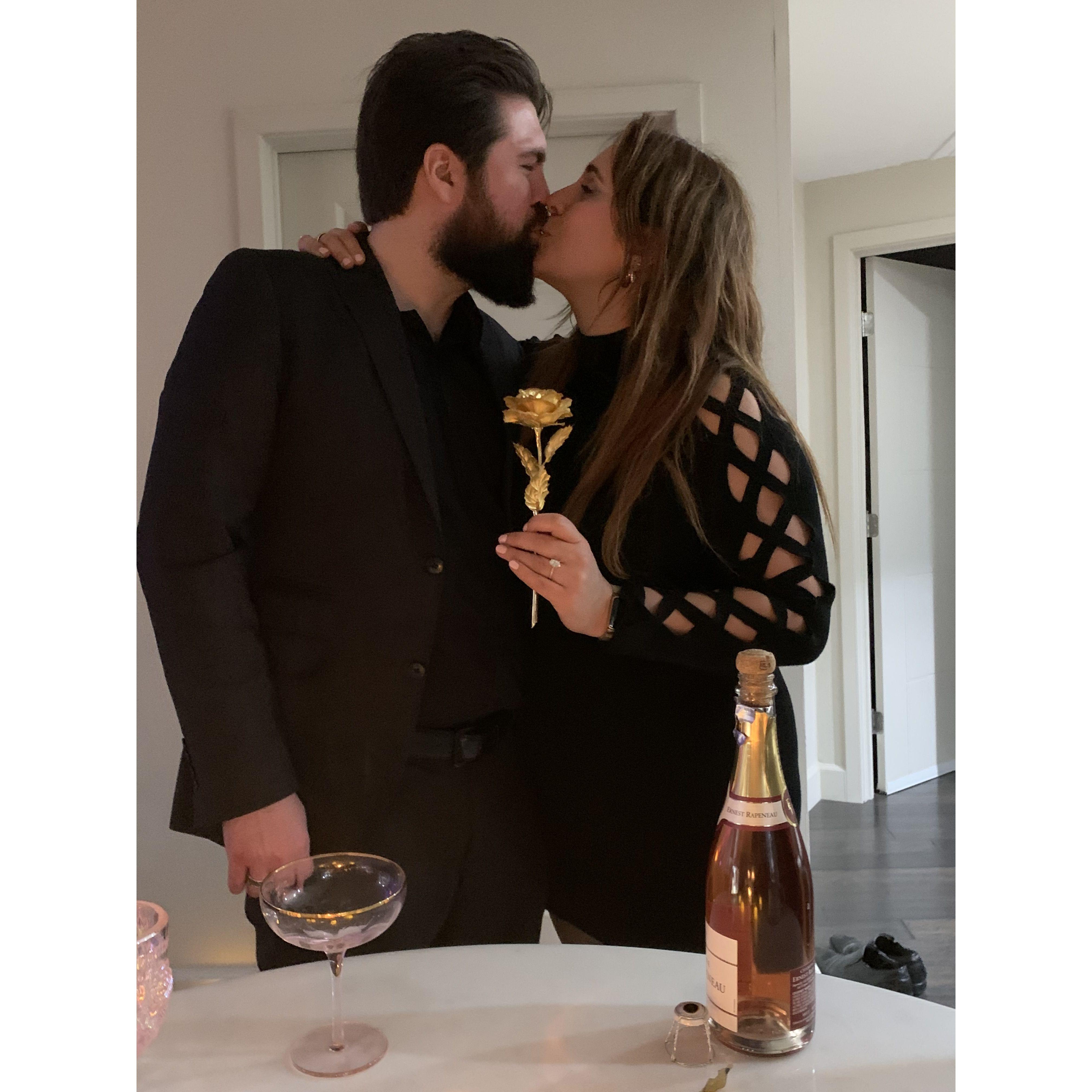 Right after we got engaged!
