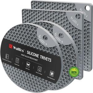 Silicone Trivet Mats - 4 (Nordic Grey)