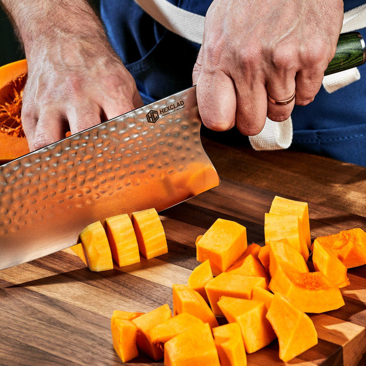HexClad Hybrid Cookware, Damascus Steel Cleaver Knife | Zola
