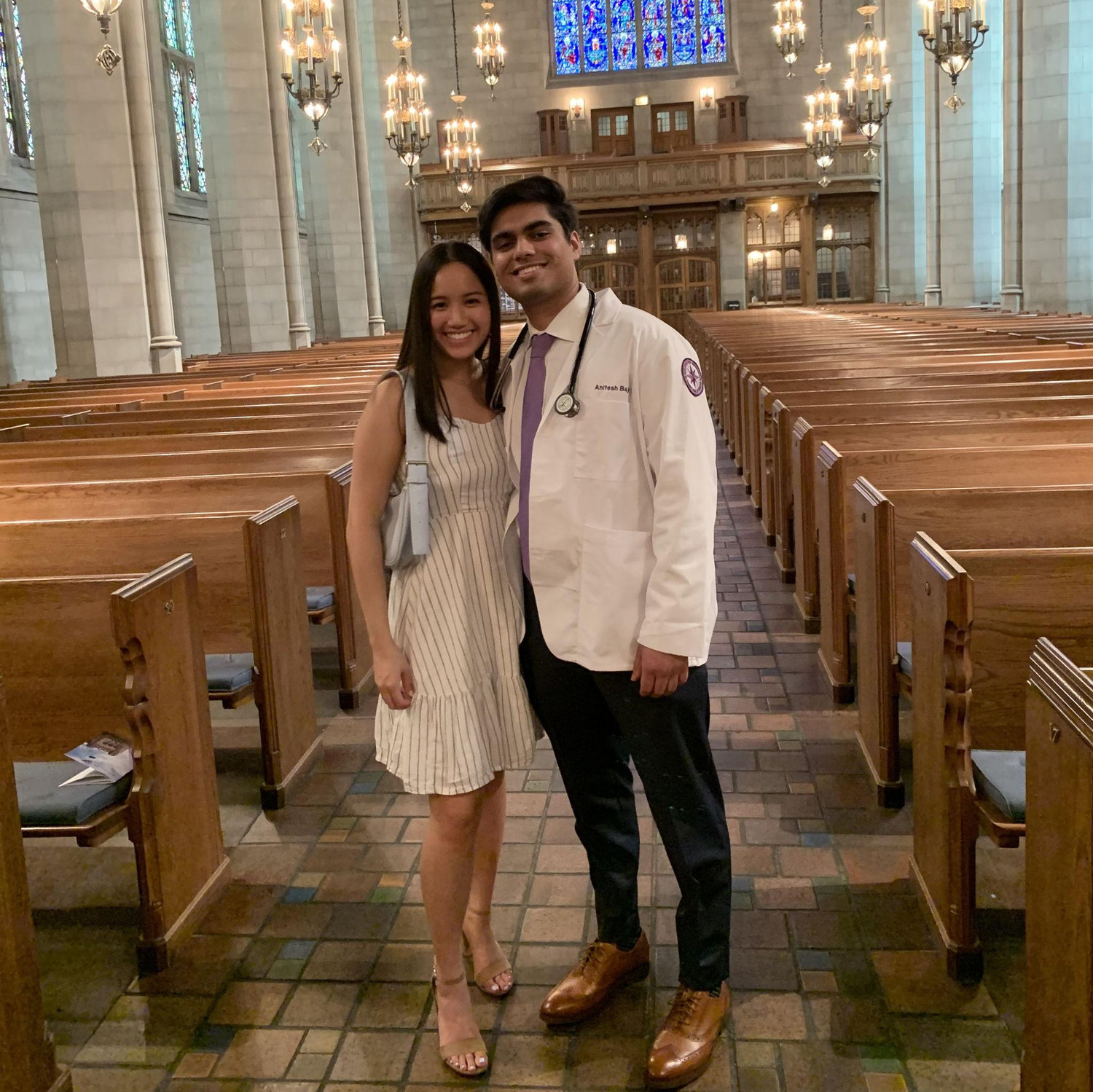 August 2021: Anitesh starts medical school at Northwestern