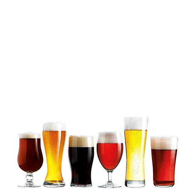 Luminarc Assorted Craft Brew Beer Glasses (Set of 6), Clear