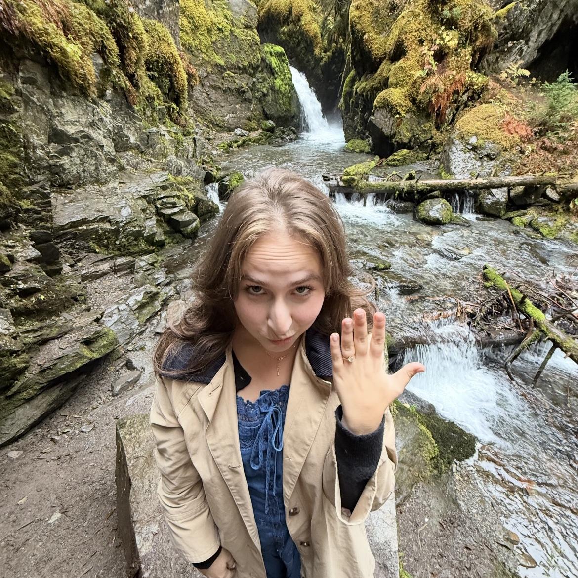 Taken right after Ethan proposed.