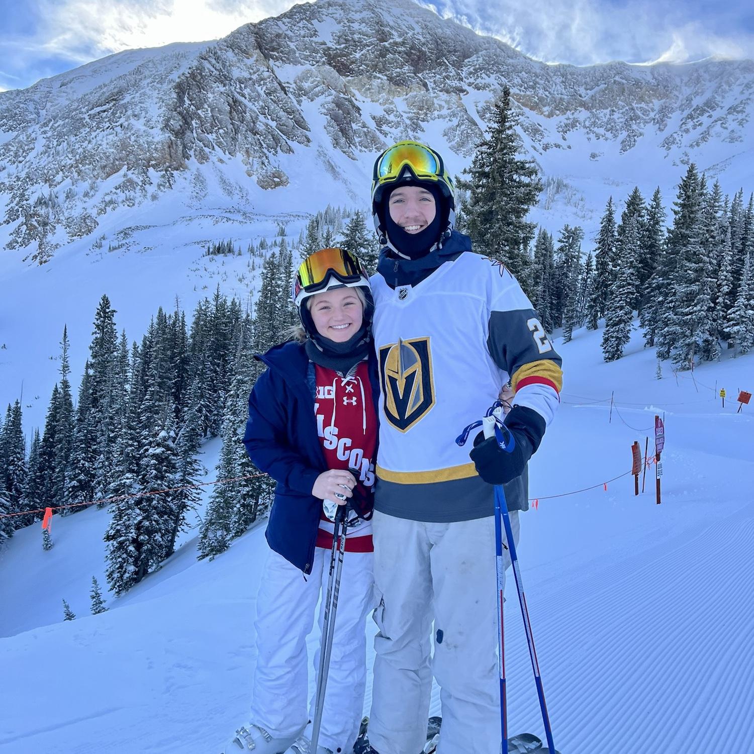 Skiing in Utah, January 2022