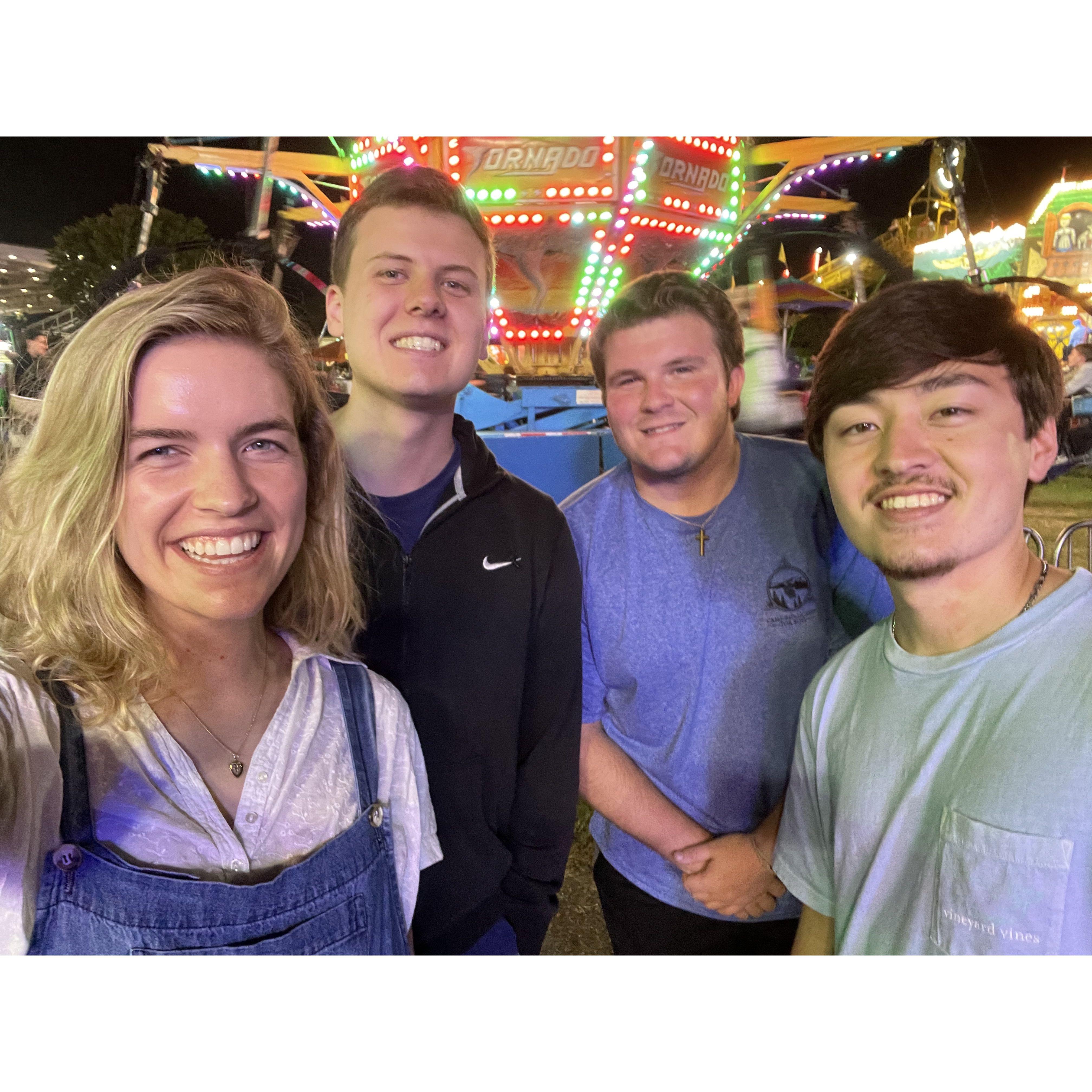 A week after our first date! Weekend trip to the Cumming, GA fair. October 2021