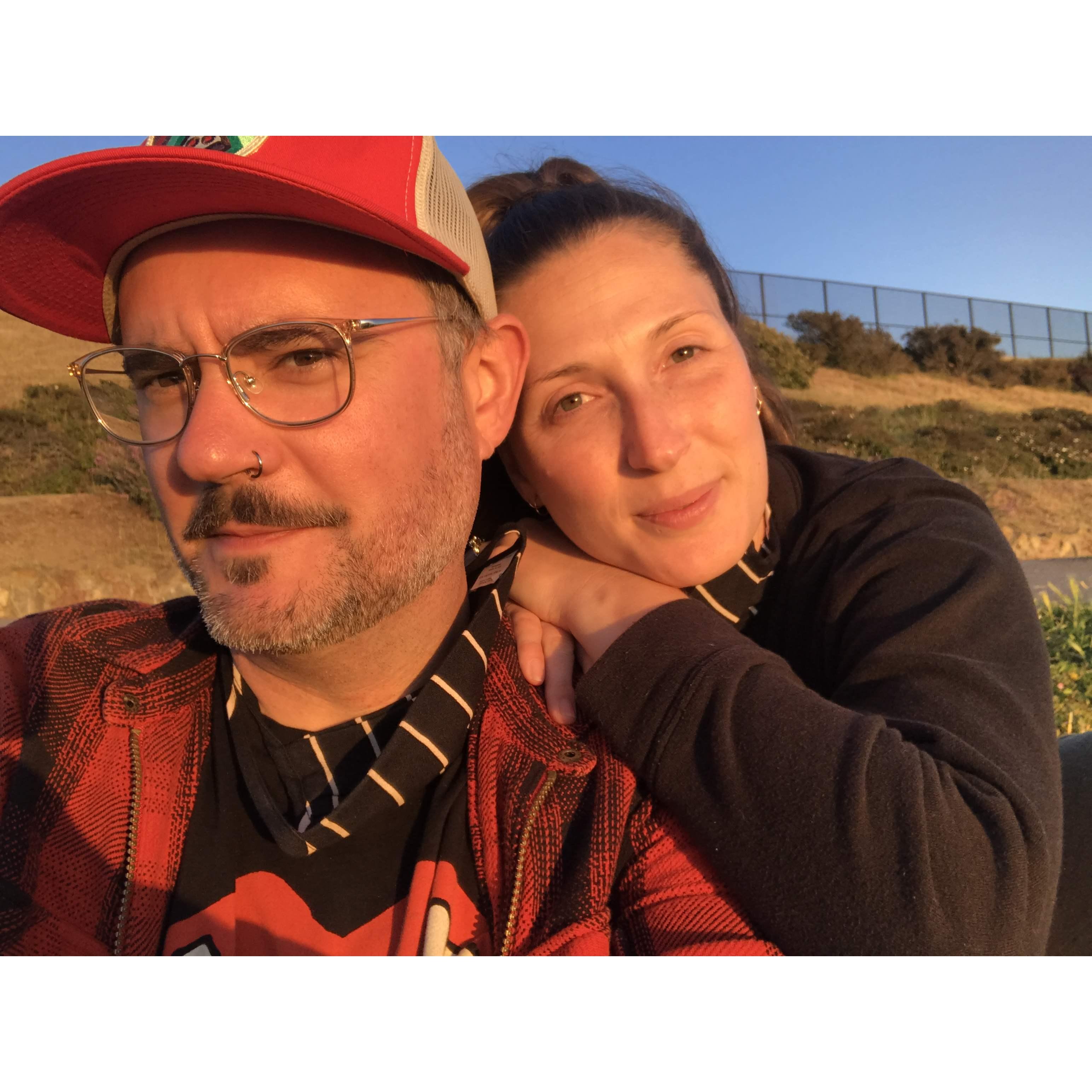 Catching a sunset in early pandemic days