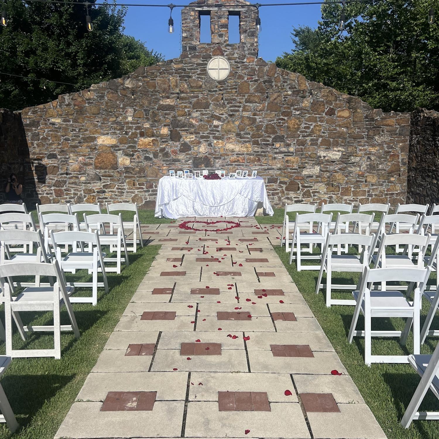 7/18/2025- Photo of the proposal at Sassafras Springs Vineyard and Winery in Springdale, Ar.